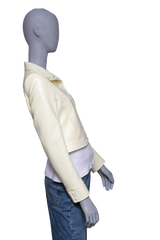 COURRÈGES JACKET ICONIQUE VINYL JAUNE CLAIR