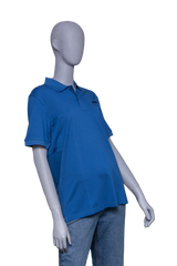 PRADA POLO-SHIRT LOGO DETAIL BLUE