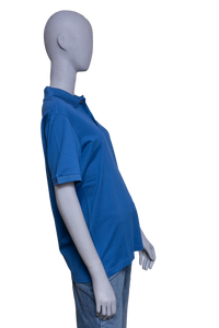 PRADA POLO-SHIRT LOGO DETAIL BLUE