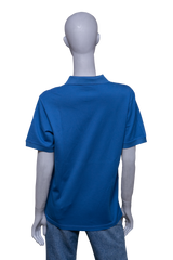 PRADA POLO-SHIRT LOGO DETAIL BLUE