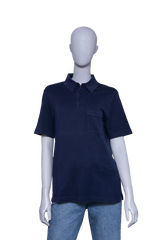 HERMÈS POLO-SHIRT COTTON NAVY