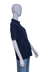 HERMÈS POLO-SHIRT COTTON NAVY