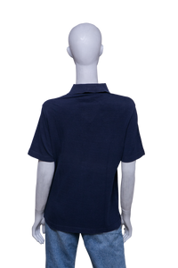 HERMÈS POLO-SHIRT COTTON NAVY