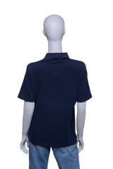 HERMÈS POLO-SHIRT COTTON NAVY