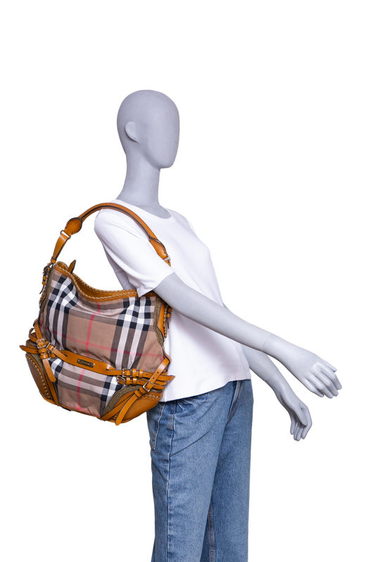 BURBERRY HOUSE CHECK BRIDLE GOSFORD CARAMEL