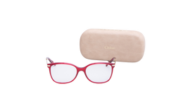 CHLOÉ EYEGLASS METAL RED