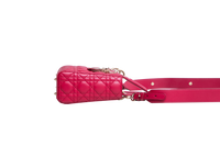 DIOR LADY DIOR ABC SMALL LAMBSKIN CHERRY