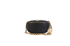 CHANEL FANNY PACK JEWELL GOLD-TONE BLACK