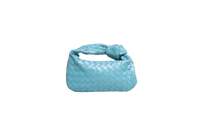 BOTTEGA MINI JODIE INTRECCIATO WOVEN TEAL BLUE