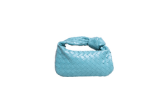 BOTTEGA MINI JODIE INTRECCIATO WOVEN TEAL BLUE