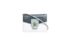 D&G LUCIA SHOULDER BAG PYTHON & LEATHER