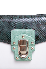 D&G LUCIA SHOULDER BAG PYTHON & LEATHER