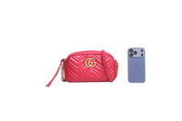 GUCCI GG MARMONT CAMERA BAG SMALL RED