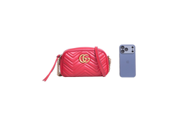 GUCCI GG MARMONT CAMERA BAG SMALL RED