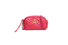GUCCI GG MARMONT CAMERA BAG SMALL RED