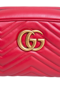 GUCCI GG MARMONT CAMERA BAG SMALL RED