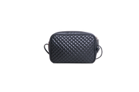 GUCCI TRAPUNTATA WEB CROSSBODY BLACK