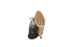 BOTTEGA VENETA SANDAL MESH AND LEATHER BLACK - 34 BR