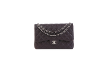 CHANEL CLASSIC JUMBO LAMBSKIN DARK PURPLE