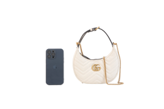 GUCCI MINI HALF MOON GG MARMONT MARFIM