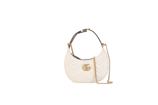 GUCCI MINI HALF MOON GG MARMONT MARFIM