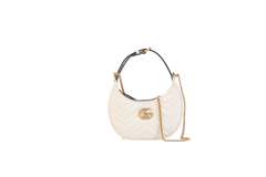 GUCCI MINI HALF MOON GG MARMONT MARFIM