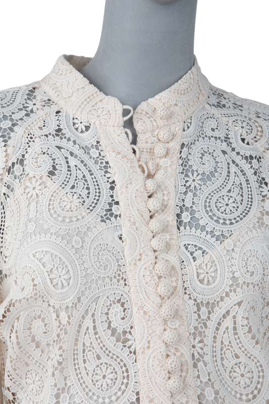 ZIMMERMANN DRESS LONG SLEEVE LACE