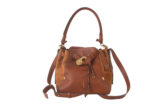 CHLOE OWEN BUCKET MEDIUM SUEDE BROWN