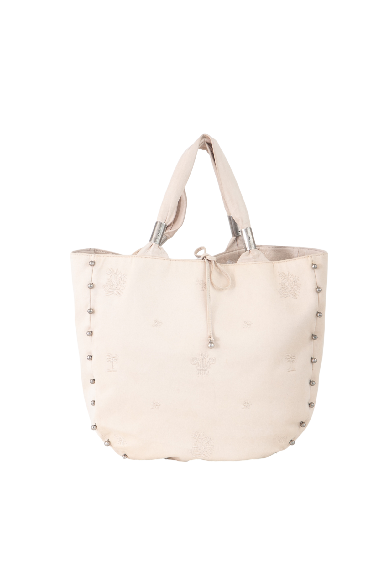 CHLOE TOTE SHOPPER BEADS BEIGE