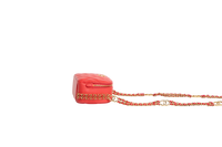 CHANEL MINI CAMERA CASE LAMBSKIN CORAL