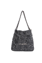 CHANEL 22 DENIM PATCHWORK QUILTED