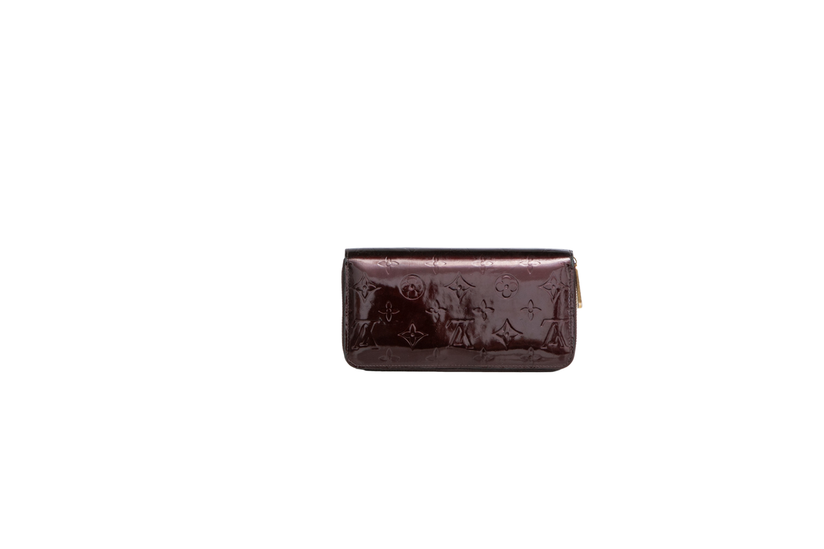 LV WALLET LONG ZIP VERNIS AMARANTE