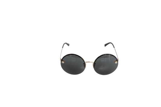 VERSACE ROUND BLACK METAL