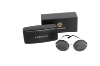 VERSACE ROUND BLACK METAL