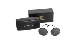VERSACE ROUND BLACK METAL