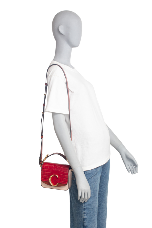CHLOE C TRICOLOR CHERRY/BROWN/BEIGE