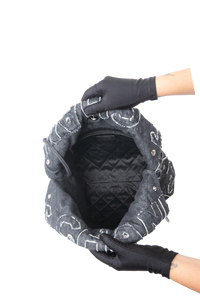 CHANEL 22 DENIM PATCHWORK QUILTED