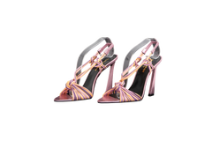 YSL SANDAL POOL 105 SCOUBI MALVA/PEACH/GERBERA - 36 1/2 BR