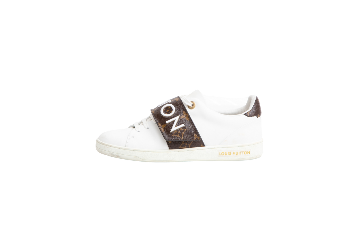 LV SNEAKER FRONTROW CALFSKIN MONOGRAM LOGO - 35 BR