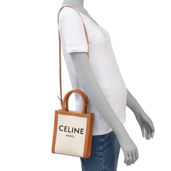 CELINE MINI VERTICAL BAG TOTE CANVAS