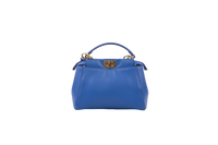 FENDI PEEKABOO MINI ROYAL BLUE HARDWARE GOLD