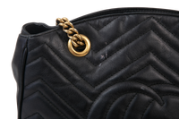 GUCCI GG MARMONT CHAIN MATELASSE BLACK