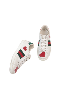 GUCCI SNEAKER ACE EMBROIDERED HEART