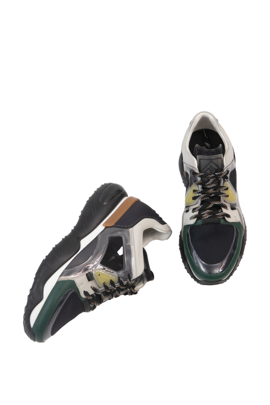 FENDI WHITE FOREVER FENDI FANCY SNEAKERS