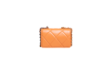 CHANEL WOC SMALL LAMBSKIN QUILTED ORANGE-TWO TONE HDWR