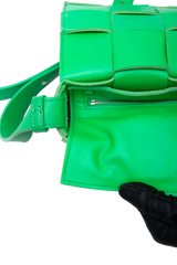 BOTTEGA CASSETTE MAXI INTRECCIATO PARAKEET