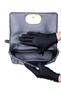 DIOR CARO MEDIUM TWEED NAVY/BEIGE