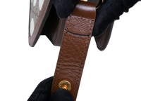 GUCCI HORSEBIT 1955 MEDIUM GG MONOGRAM WITH GEOMETRIC PRINT E POLKA DOT BROWN