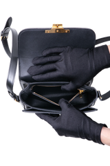 CELINE TEEN TRIOMPHE SHINY CALFSKIN BLACK