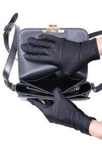CELINE TEEN TRIOMPHE SHINY CALFSKIN BLACK